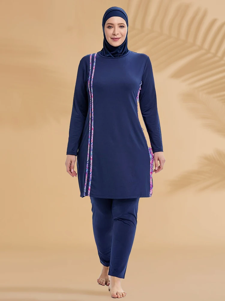 Тонкий стильный спортивный мусульманский купальник burkini femmes - Фотография_5