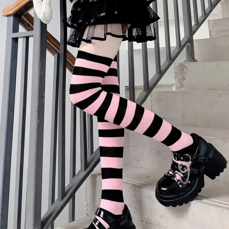 Y2k панк, женские гольфы для девочек - Фотография_4