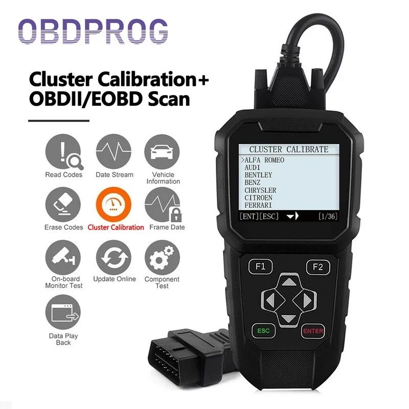 Сканер obdprog mt401 для коррекции кластера