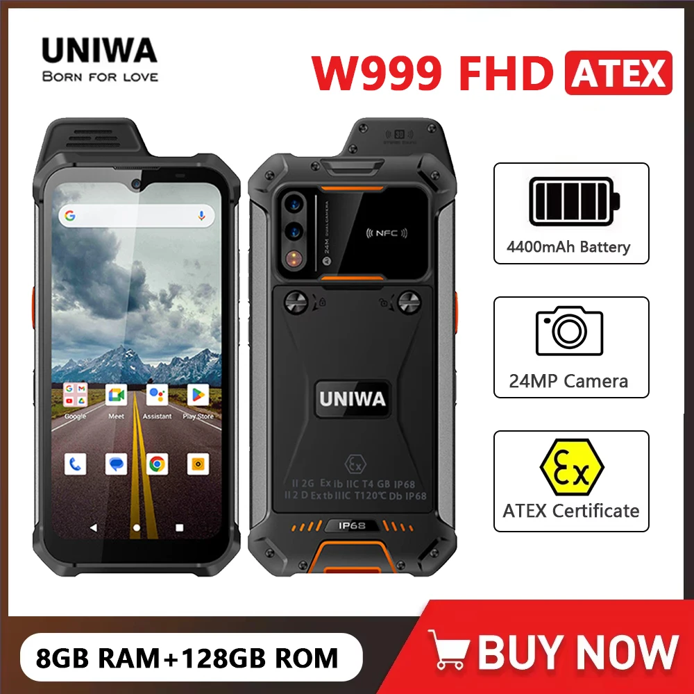 Uniwa w999 atex explosion ip68 walkie talkie 6