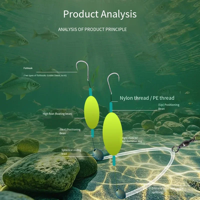 2 крючка, рыболовные оснастки для волос - Фотография_4
