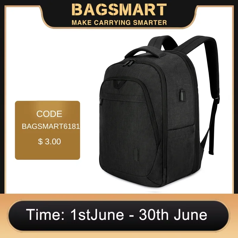 Bagsmart мужской рюкзак противоугонный