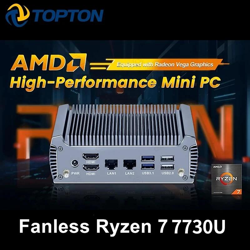 Мини-пк topton amd ryzen 7 7730u 5800u - Фотография_2