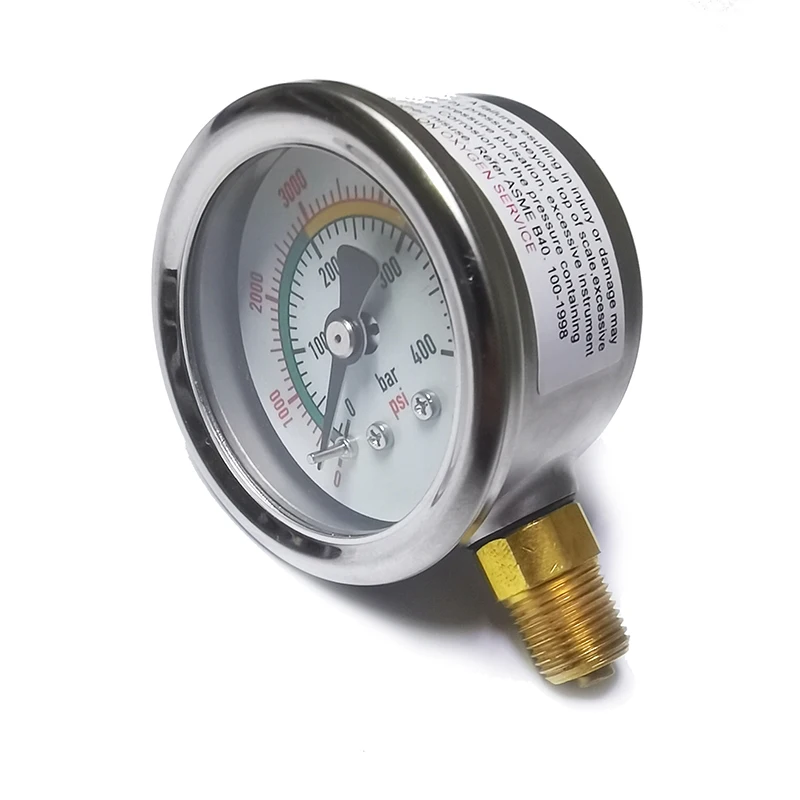 Мини-манометр 350 бар 1 дюйм 1/8npt - Фотография_4