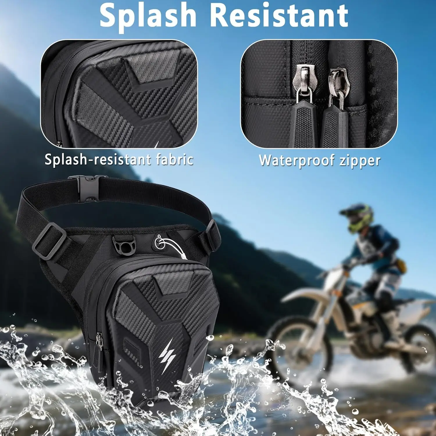 Gxcror мотоциклетная сумка для ног - Фотография_3