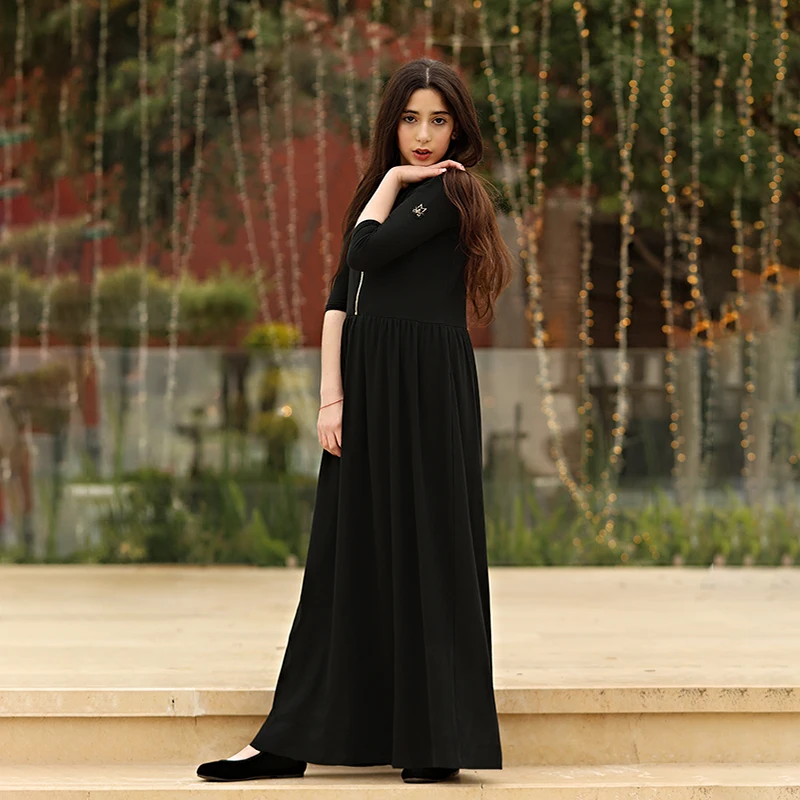 Летняя черная ребристая одинаковая одежда для всей семьи - Фотография_6