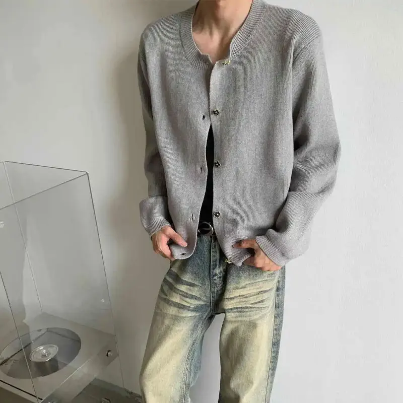 Корейский модный однобортный кардиган - Фотография_3