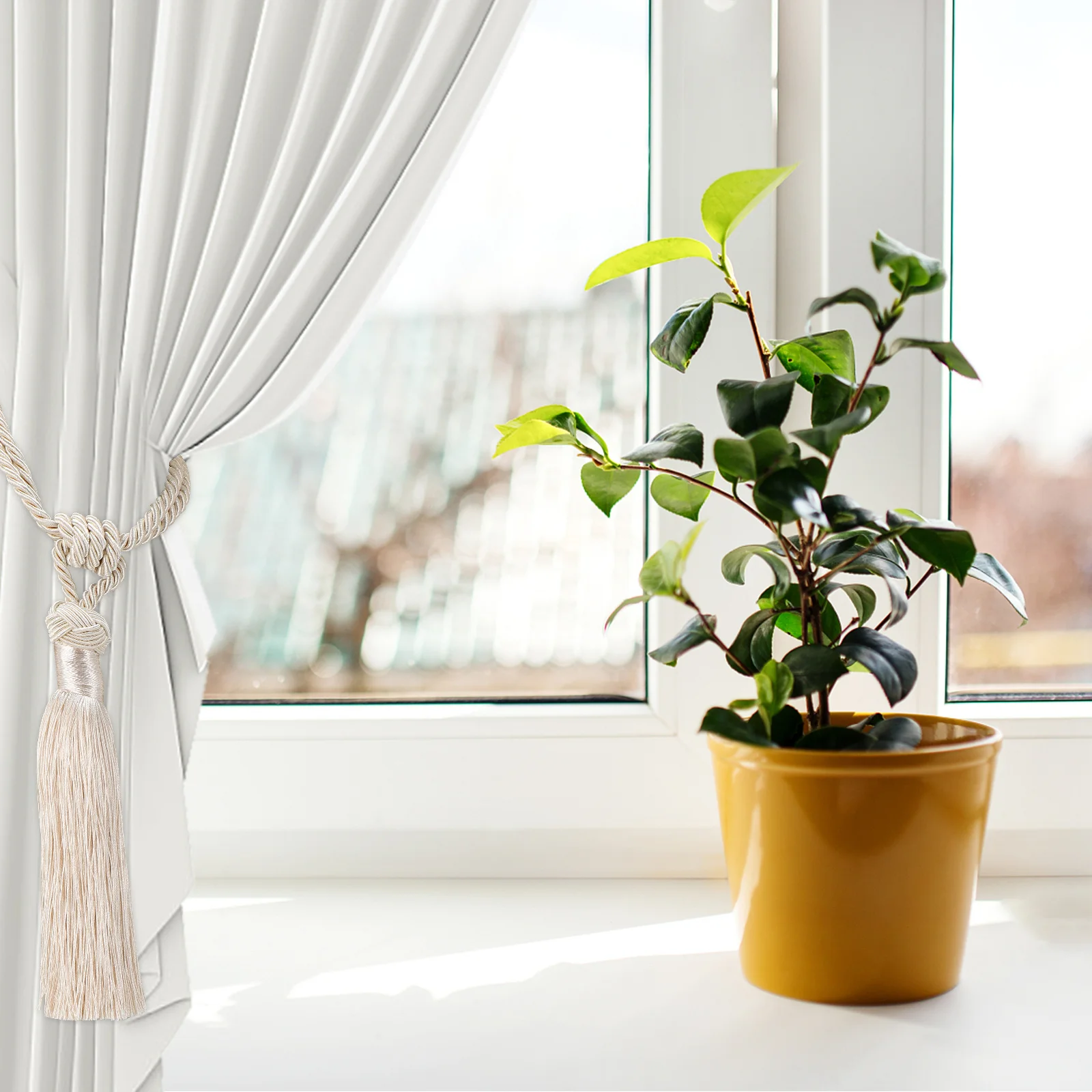 Тканые подхваты для штор с кисточками - Фотография_5