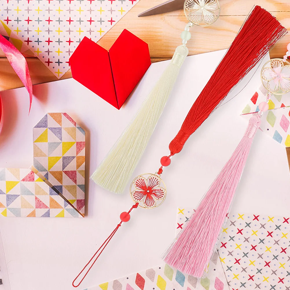 Diy красный кулон с кисточкой - Фотография_6