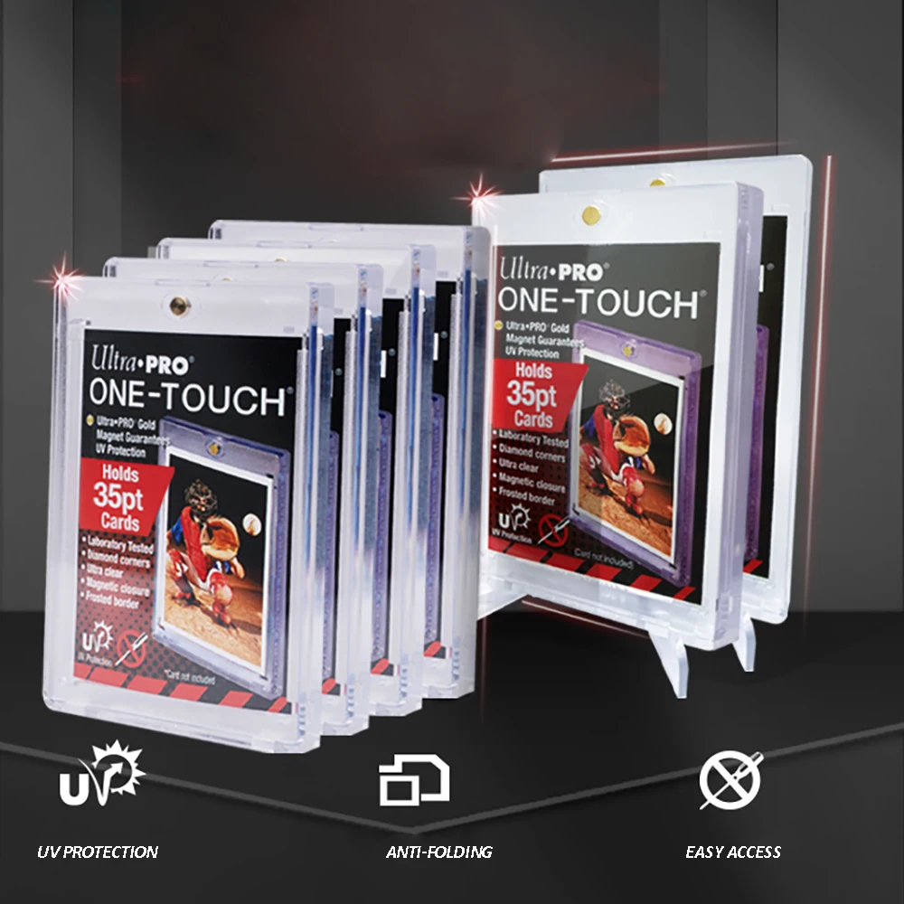 Ultra pro 35 pt one-touch золотые магнитные фоточехлы для баскетбола