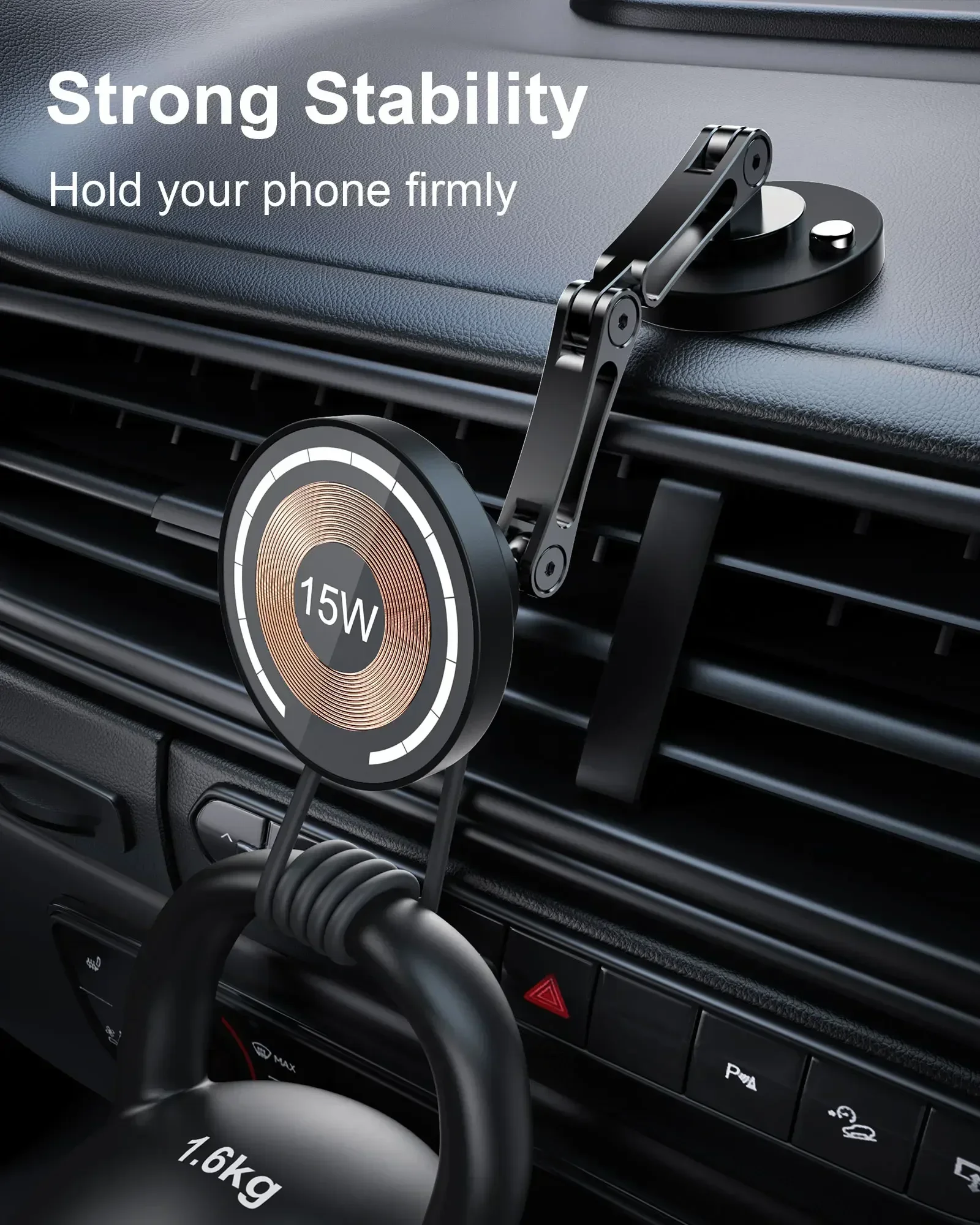 Магнитный автомобильный держатель для телефона - Фотография_5