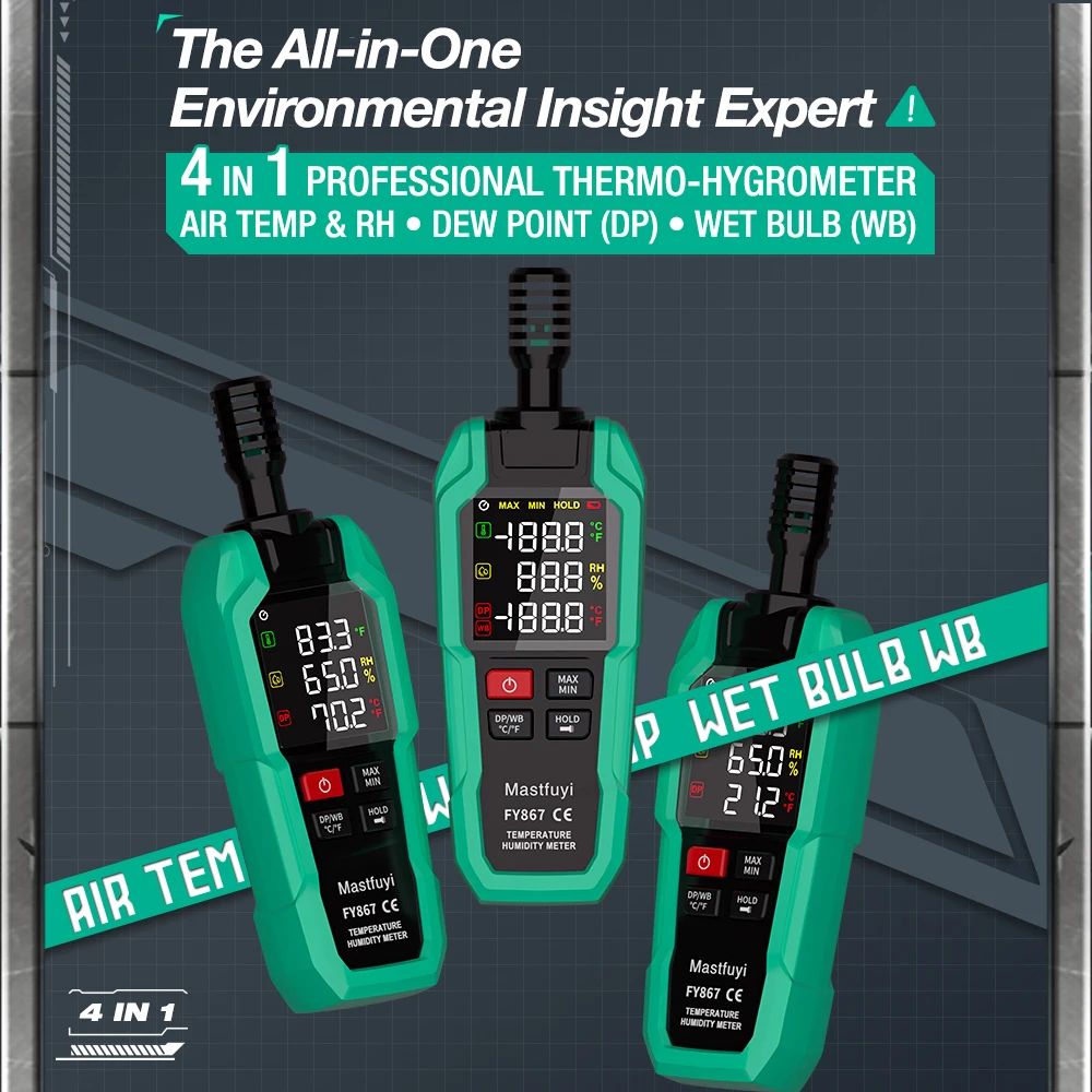 Измеритель температуры и влажности mastfuyi - Фотография_2