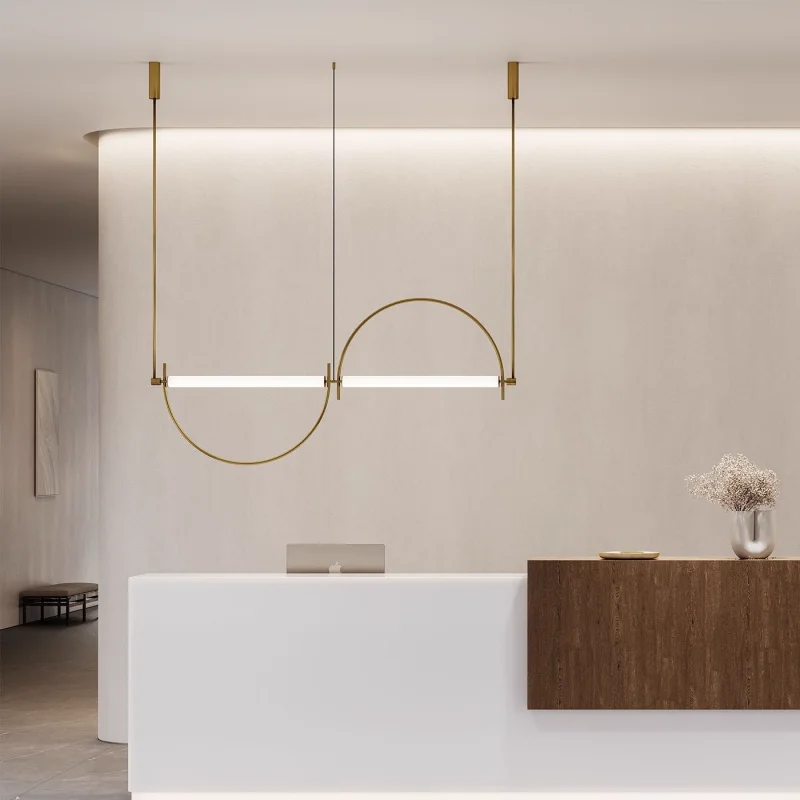 Роскошные люстры nordic light с изогнутыми линиями - Фотография_5