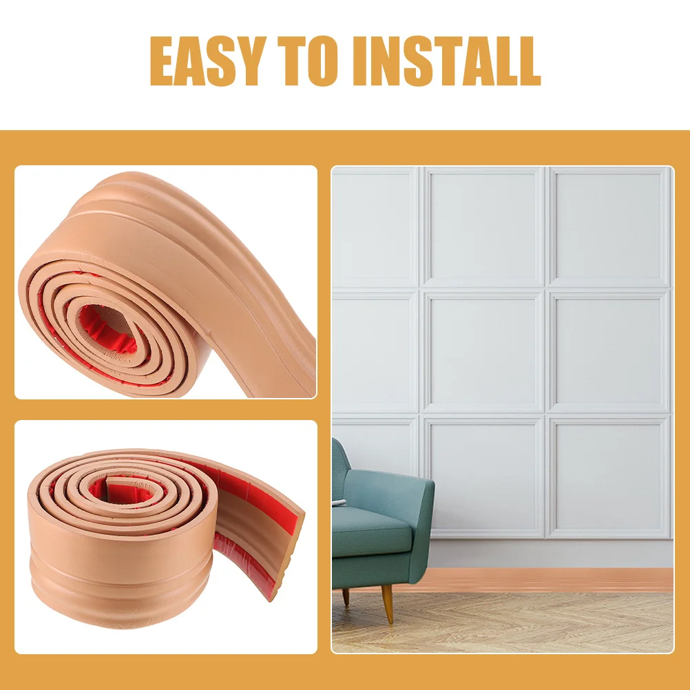 1-рулонная самоклеящаяся молдинговая накладка для угла стены - Фотография_3