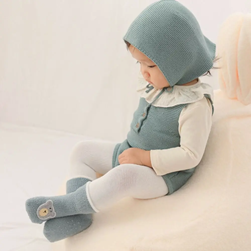 Подарки, противоскользящие осенне-зимние носки с медведем - Фотография_5