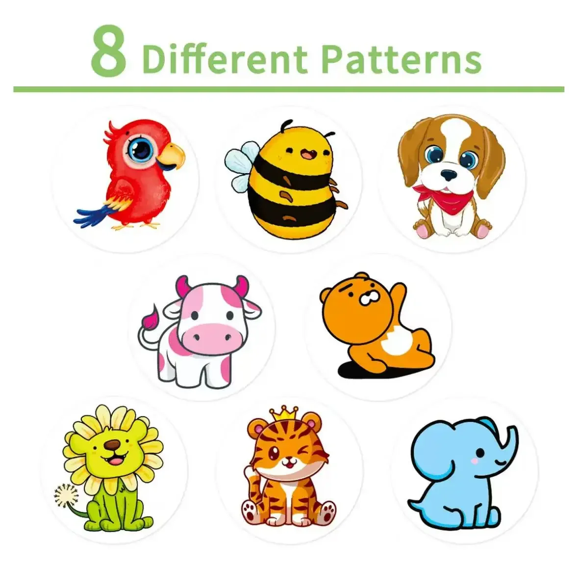 Наклейки в рулонах с маленькими животными - Фотография_4