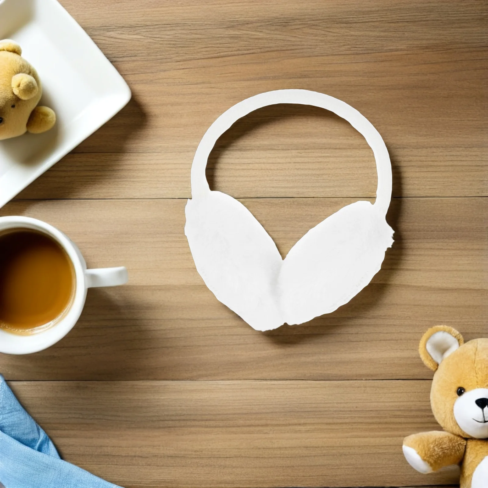 Зимние детские наушники с мягкой подкладкой и высокой эластичной лентой - Фотография_4