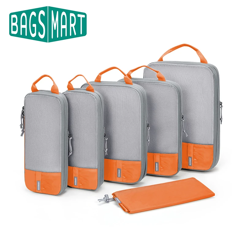 Компрессионные упаковочные кубики bagsmart для путешествий-6/4/2