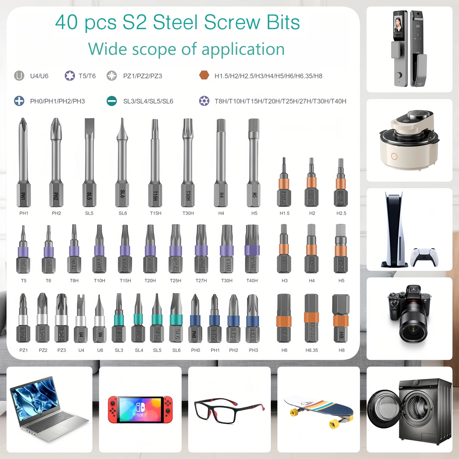 Набор магнитных отверток oria 42 в 1 - Фотография_3