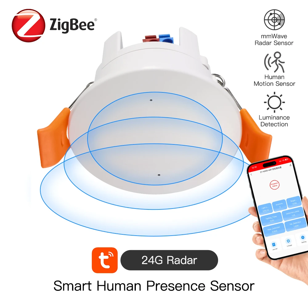 Zigbee mmwave радар датчик присутствия