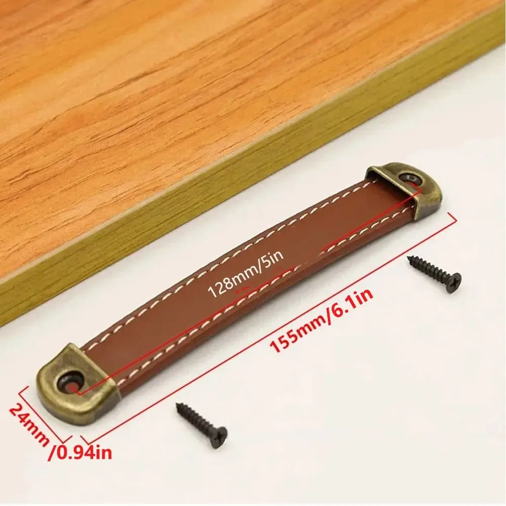 Классическая кожаная ручка с винтами - Фотография_6