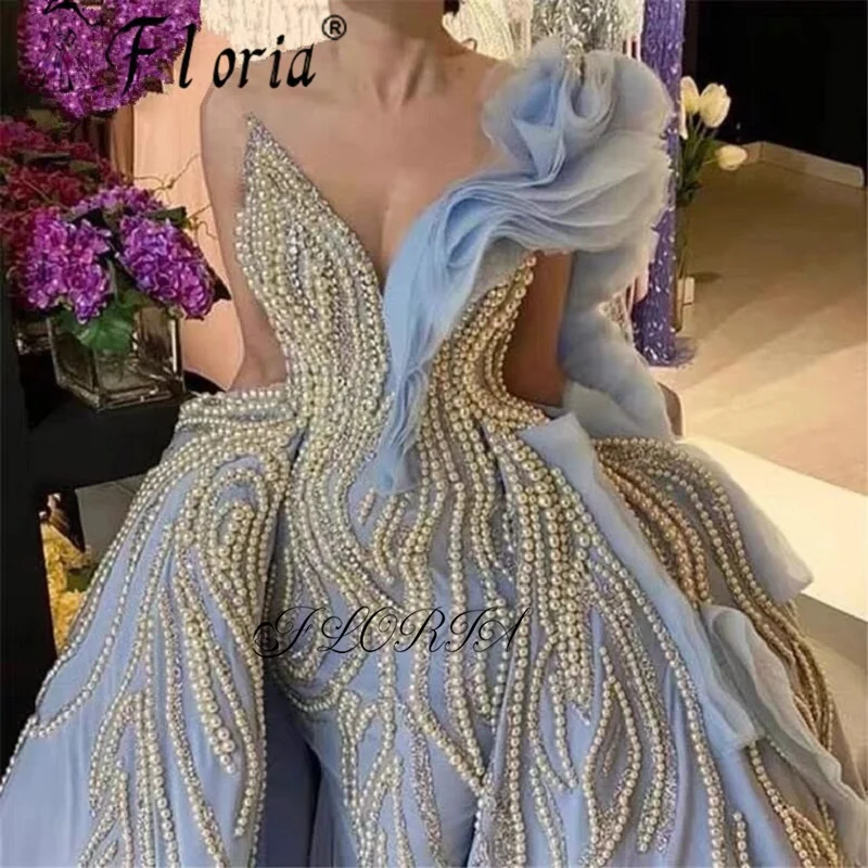 Vestidos de festa вечернее платье с жемчугом и бисером