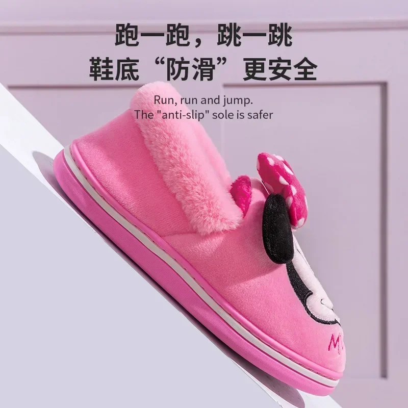 Детские хлопковые тапочки с минни диснеем - Фотография_4