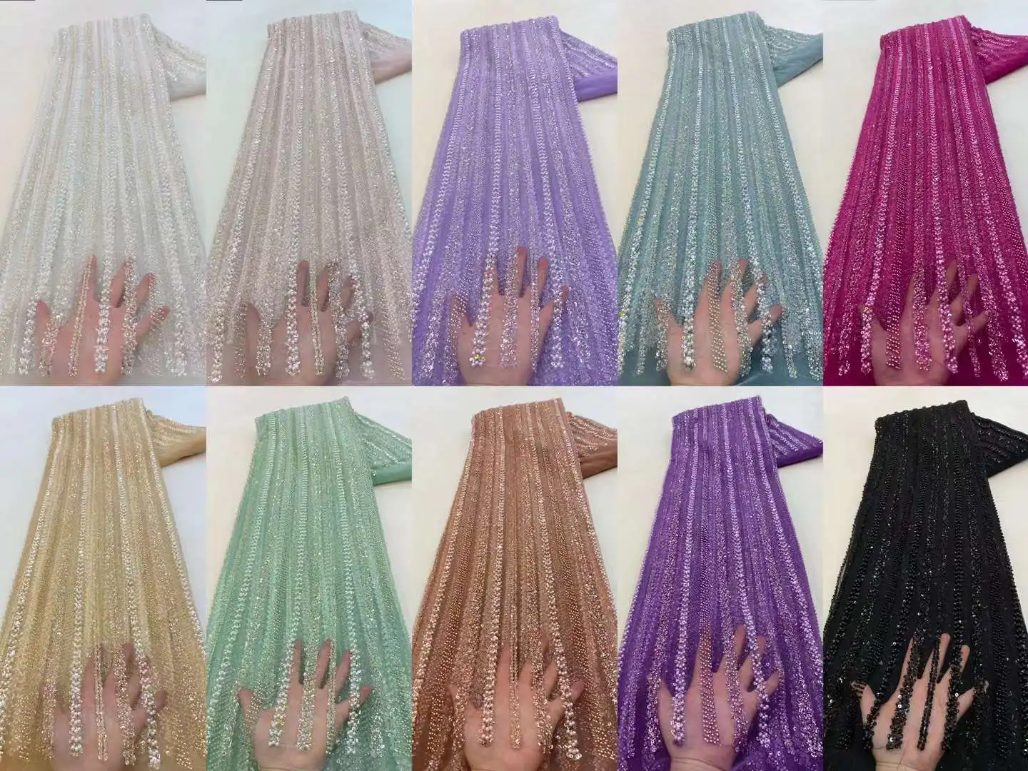 Роскошная африканская кружевная ткань 2024 - Фотография_4