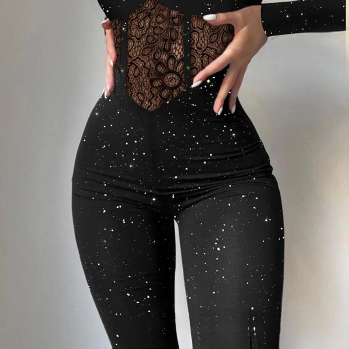 Кружевное сетчатое боди - Фотография_6