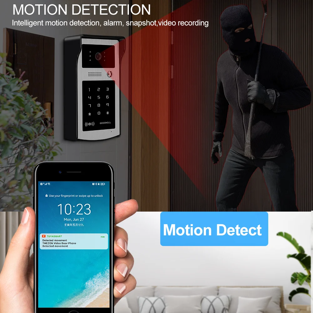 Tuya smart wi-fi видеодомофонная - Фотография_6