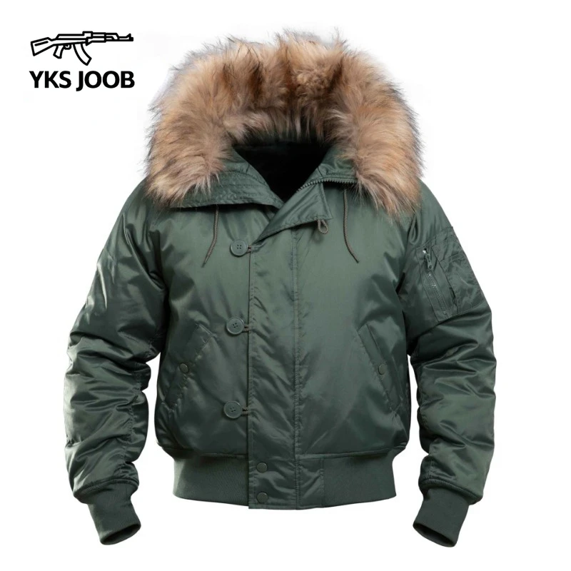 Зимняя водонепроницаемая и ветрозащитная мужская парка n2b