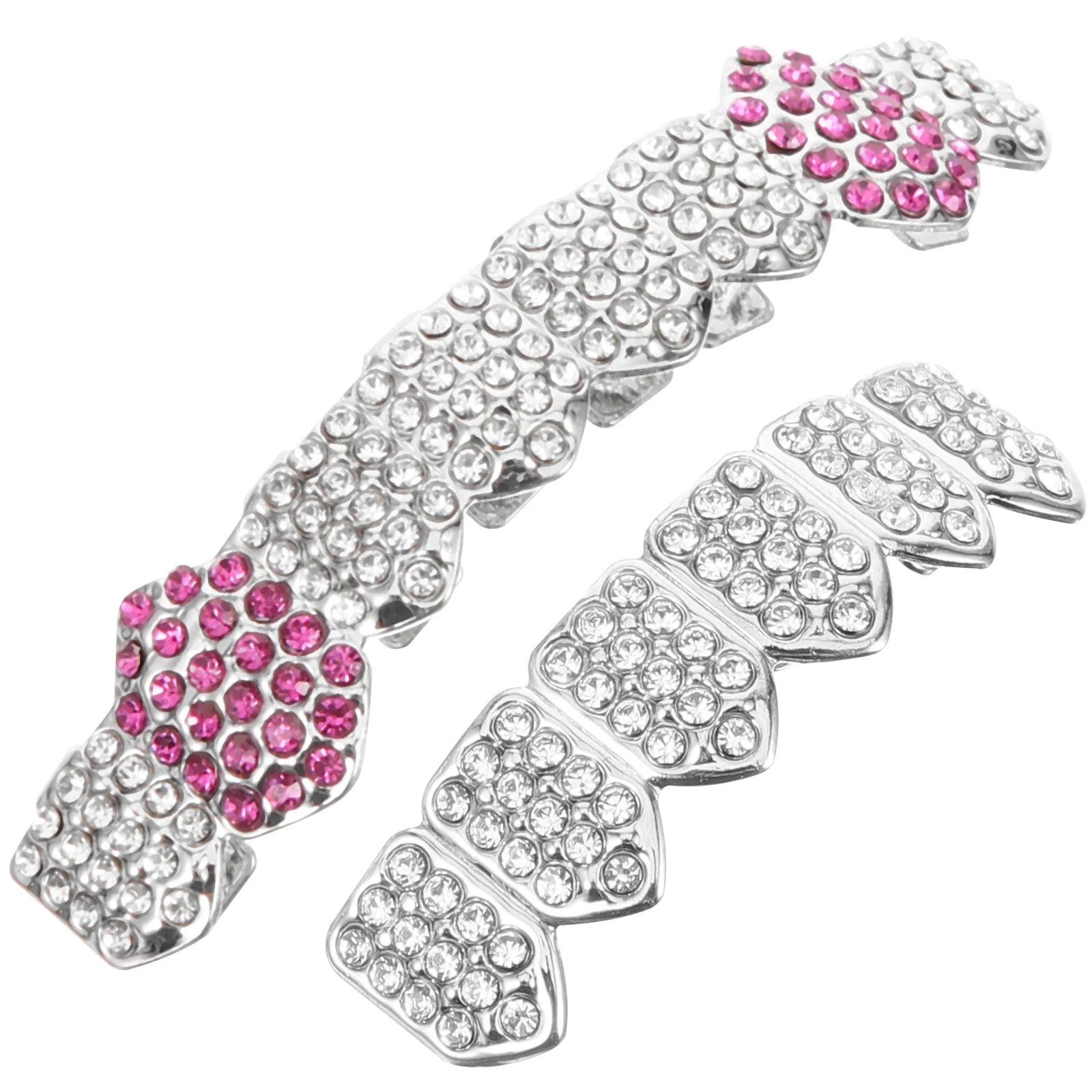 1 комплект, металлические брекеты для зубов в стиле хип-хоп - Фотография_2