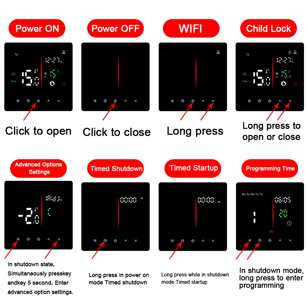 Умный термостат tuya wi-fi - Фотография_5