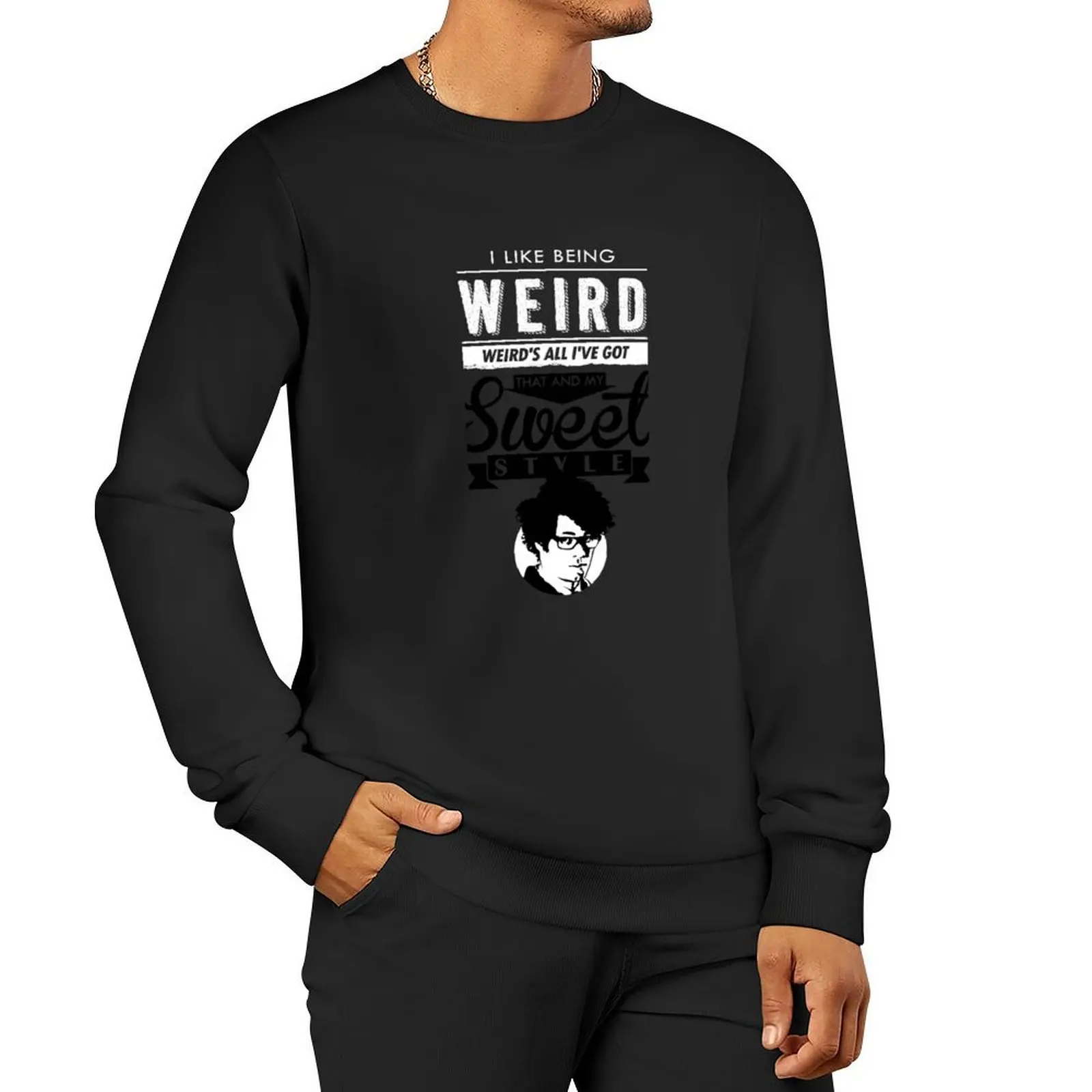 Пуловер с рисунком i like being weird - Фотография_5