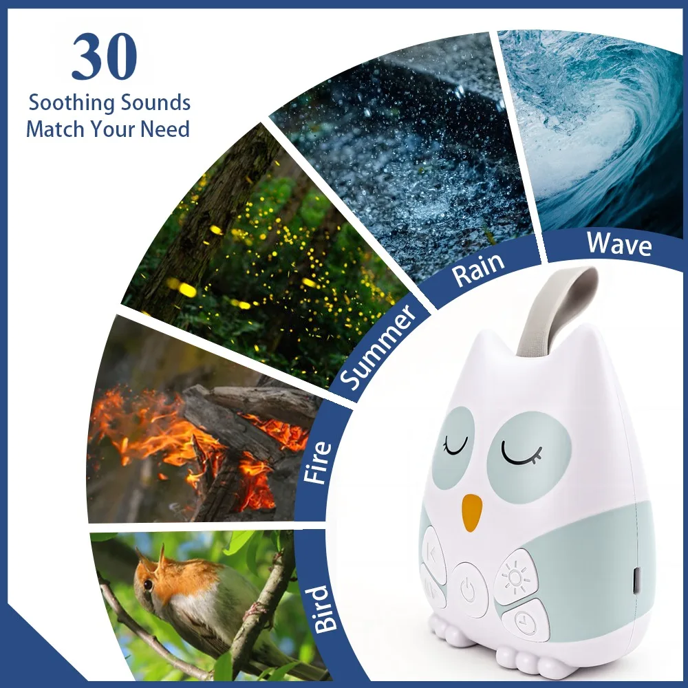 Портативная сова с белым шумом для ребенка 30 - Фотография_5