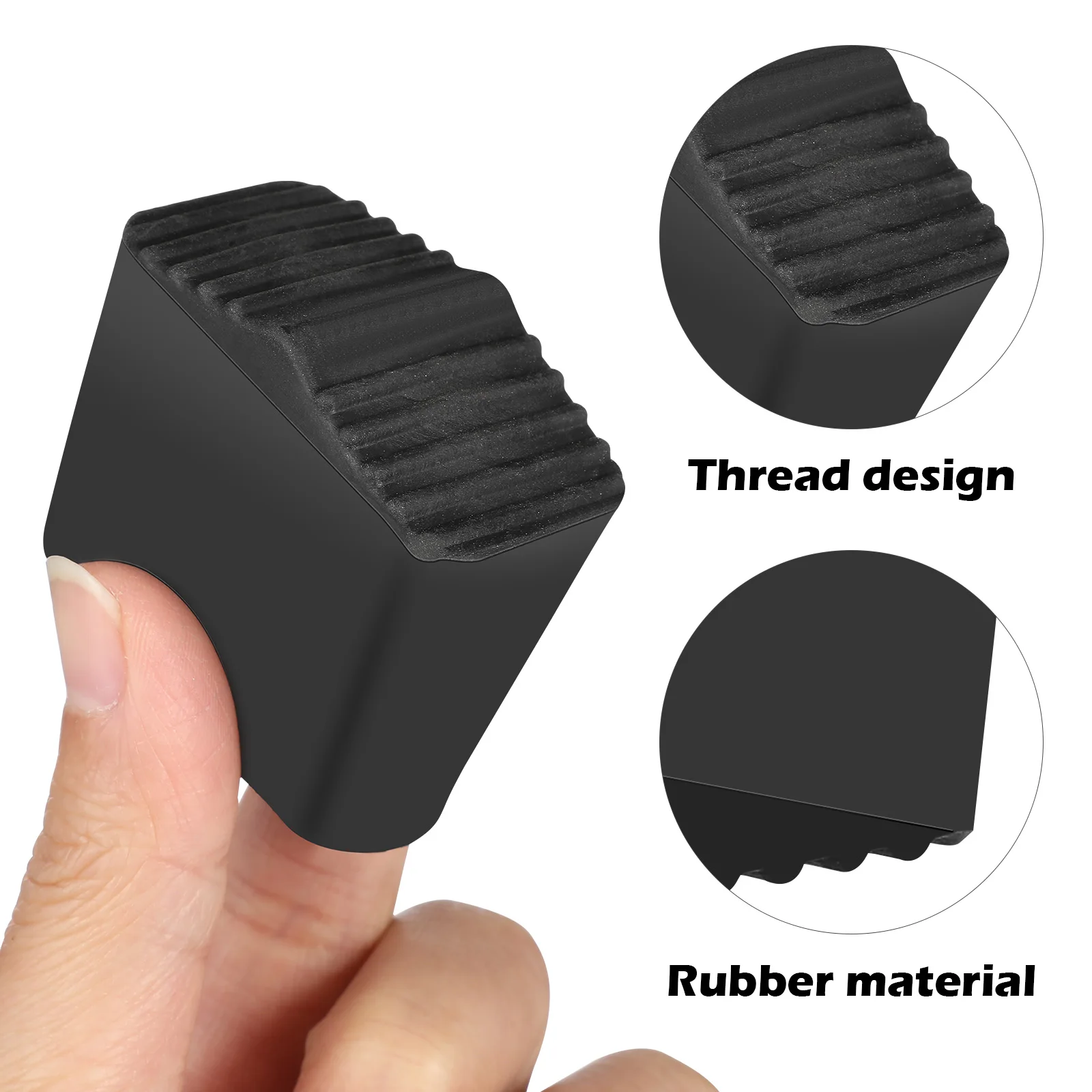 Резиновые чехлы для ножек лестницы 2x4 см - Фотография_6