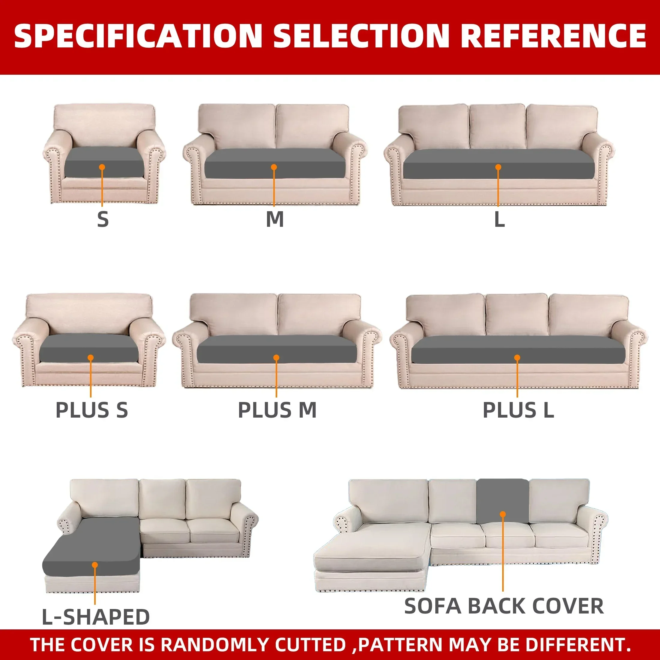 Эластичный чехол для дивана из твердого молочного шелка - Фотография_3