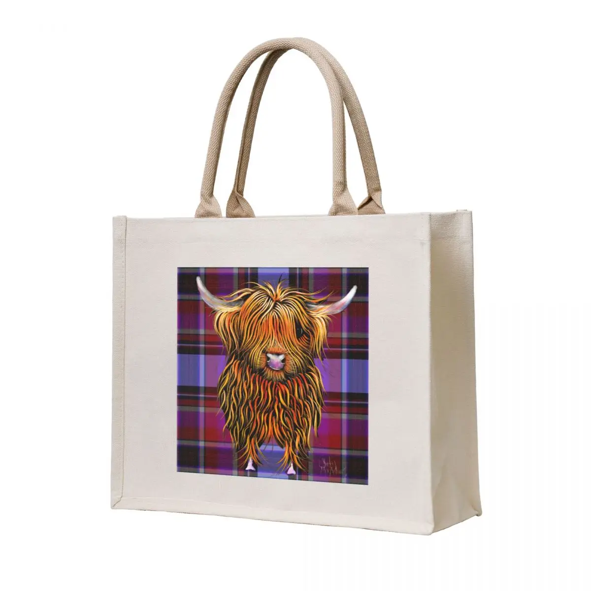 Scottish highland cow ' tartan