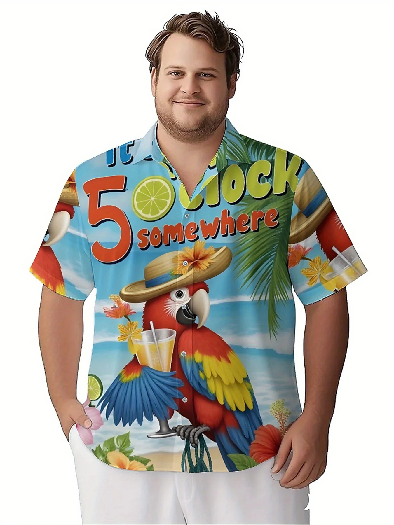 Мужские гавайские рубашки больших - Фотография_3