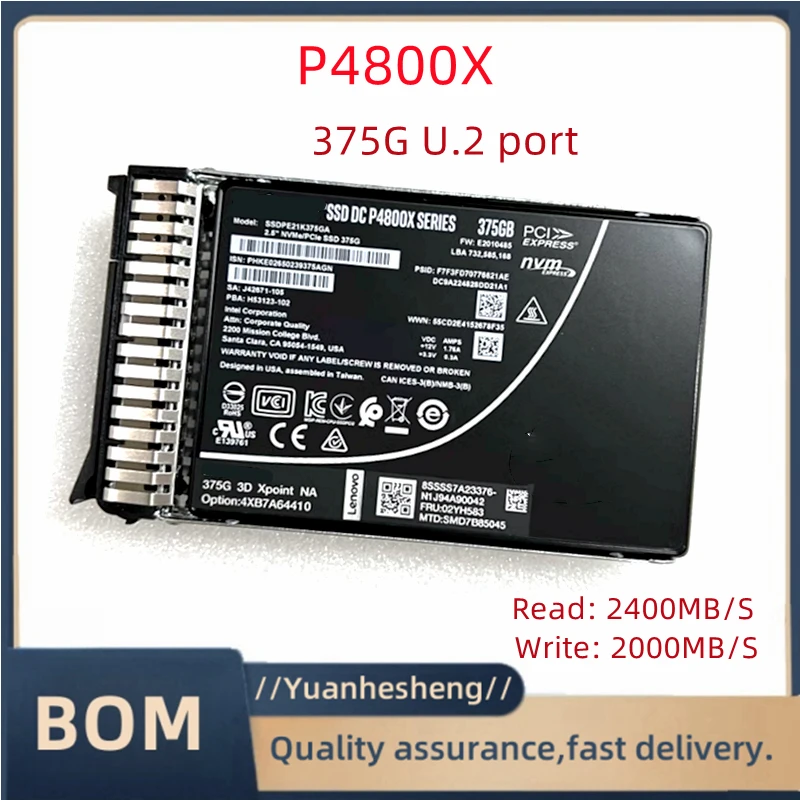 Оригинальный твердотельный накопитель p4800x 375g 750g 1