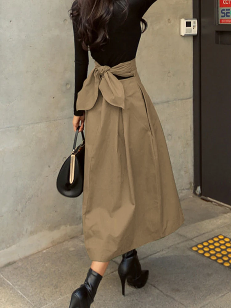 Trendix винтажная плиссированная юбка с высокой талией - Фотография_2