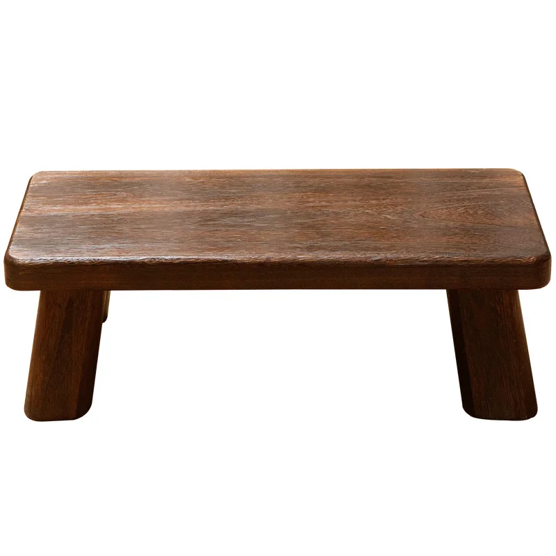 Японский низкий чайный столик из массива дерева - Фотография_6