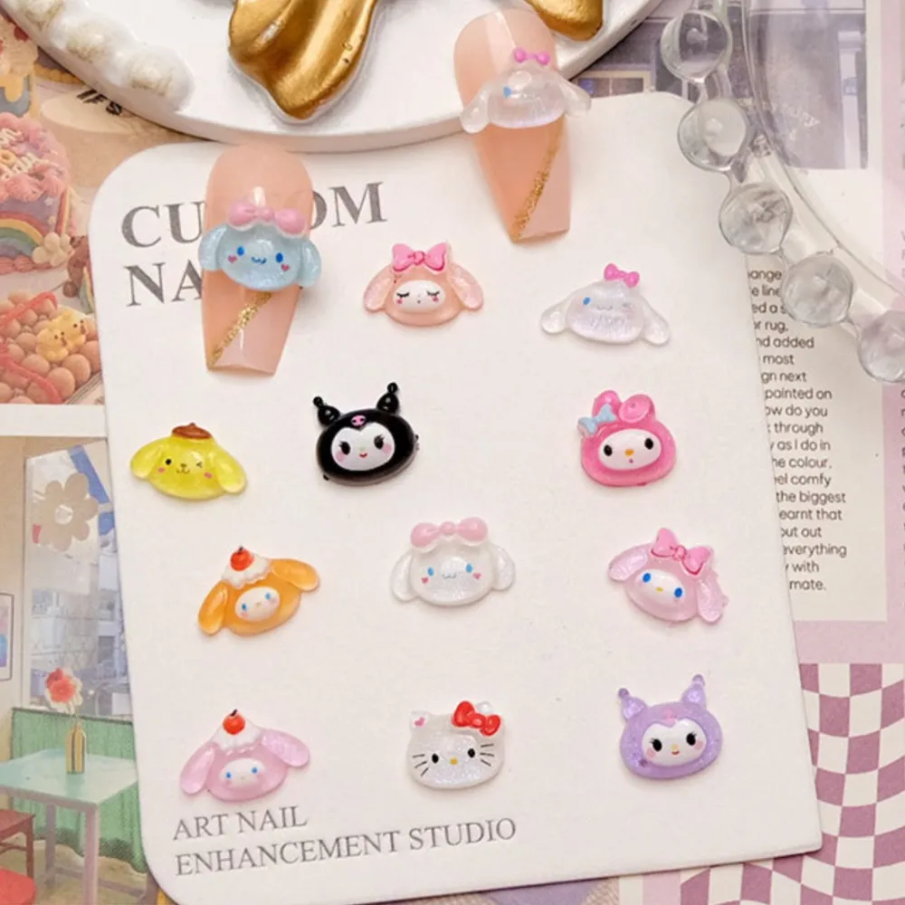 Милые мультяшные подвески для ногтей sanrio-kuromi - Фотография_3