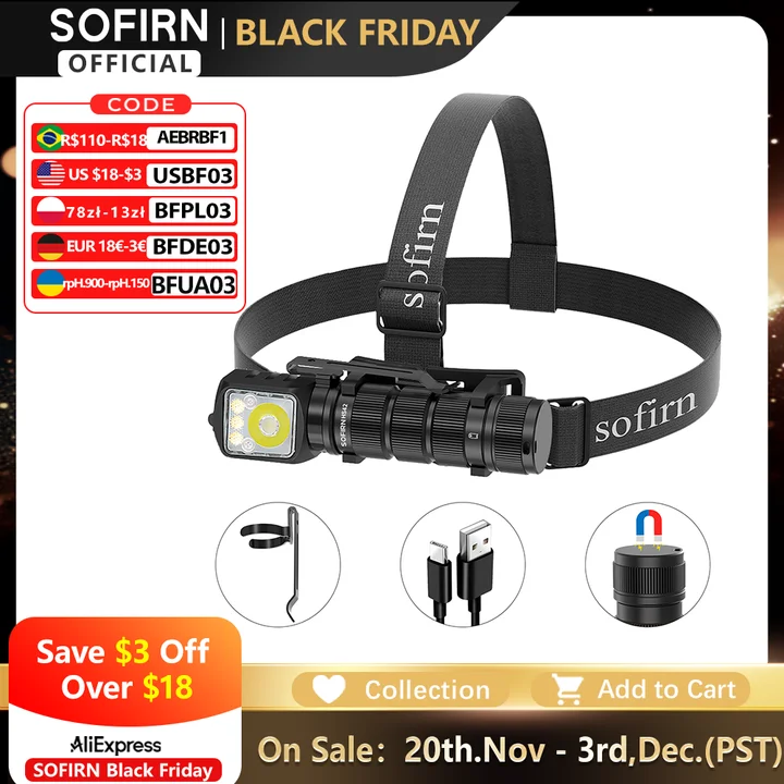 Sofirn hs42 2100 лм налобный фонарь