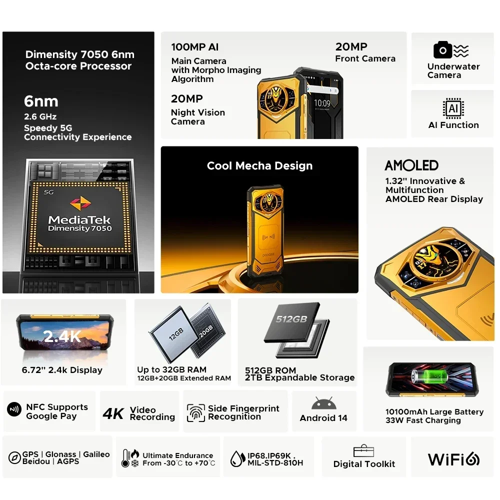 Прочный смартфон doogee s200 x 5g - Фотография_3