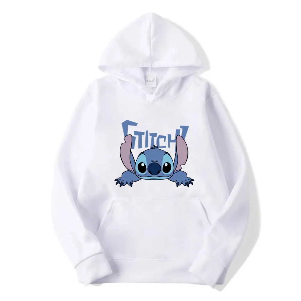 Милая свободная толстовка с капюшоном и мультяшным принтом disney stitch - Фотография_4