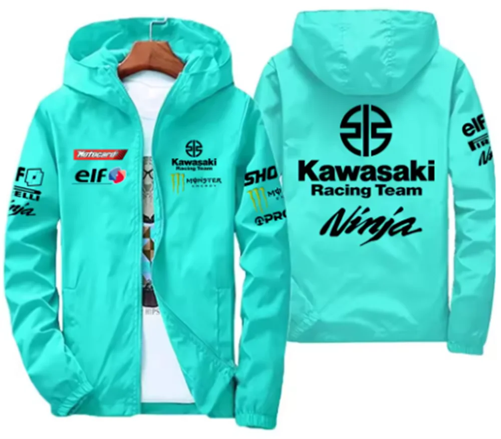 Модная новая мотоциклетная куртка kawasaki - Фотография_6