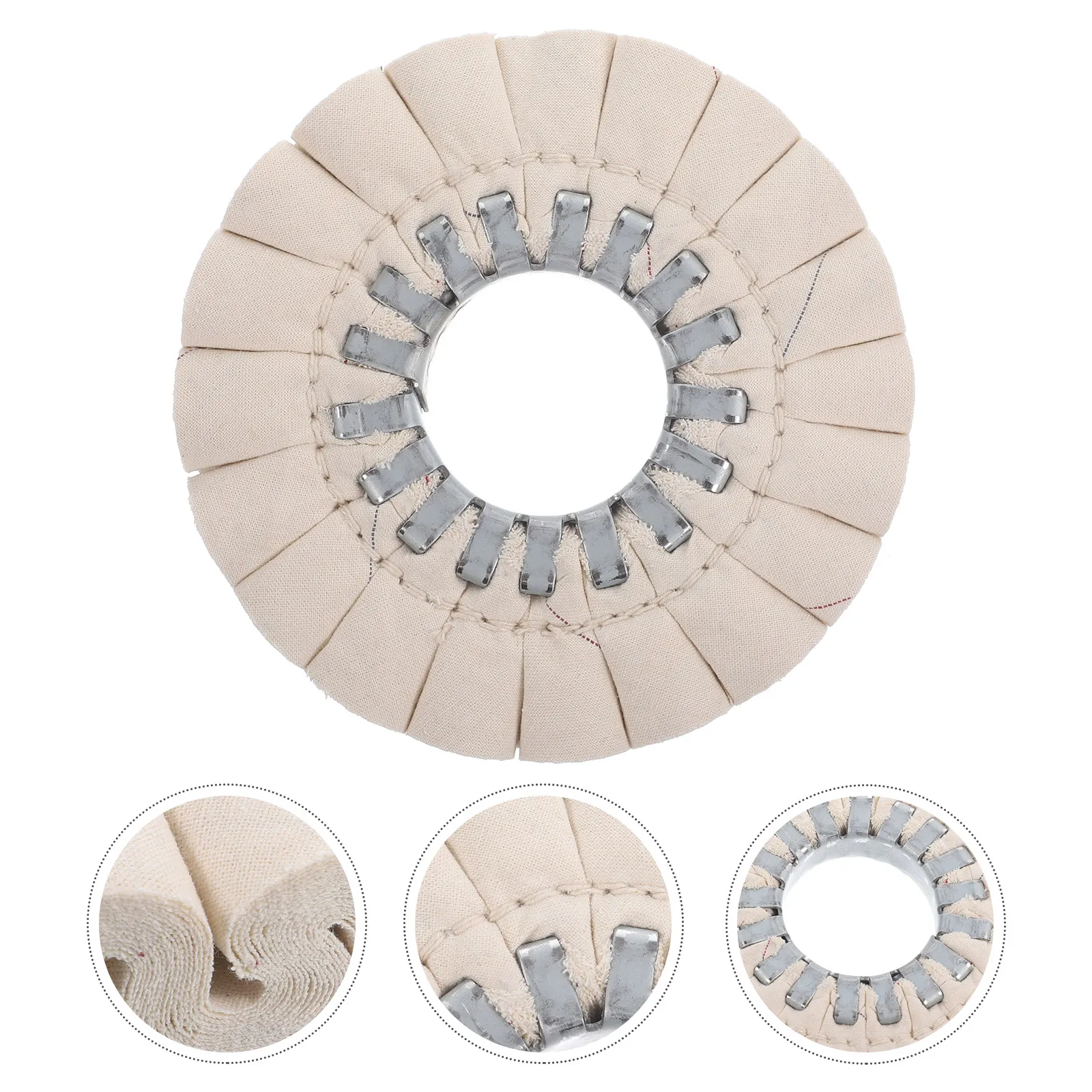 Полировальный круг из хлопчатобумажной ткани 150x50x22 мм - Фотография_4