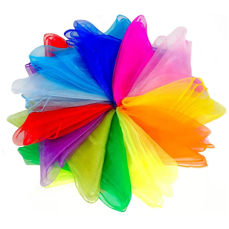 6-цветные шарфы для жонглирования для детей