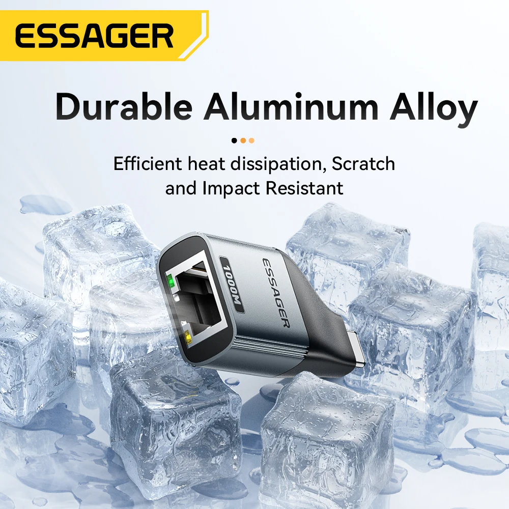 Адаптер essager type-c к ethernet - Фотография_5